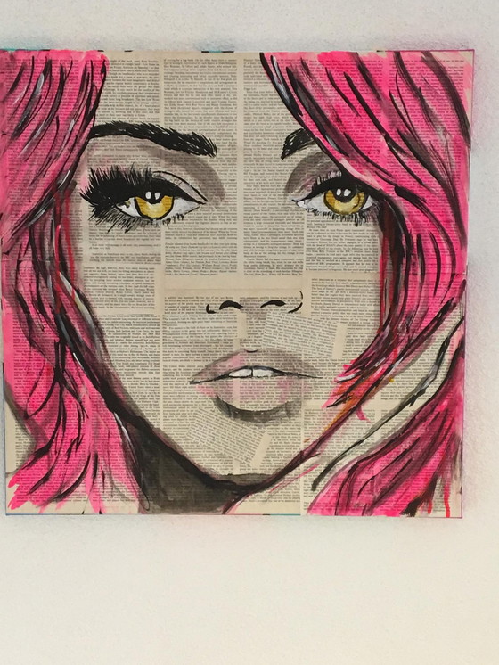 Image 1 of Girl with pink hair