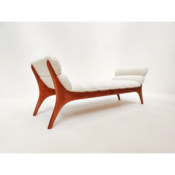Image 1 of Vintage daybed in wood and fabric, Italy