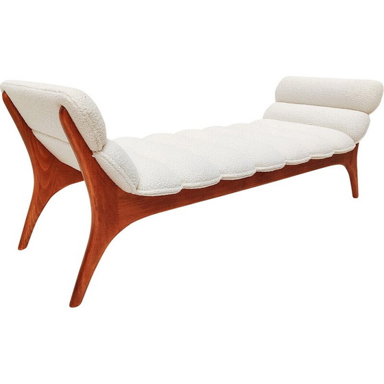 Image 1 of Vintage daybed in wood and fabric, Italy