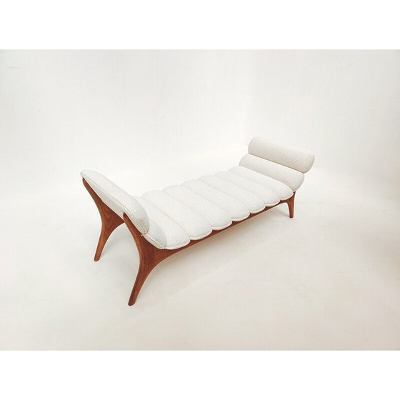 Image 1 of Vintage daybed in wood and fabric, Italy