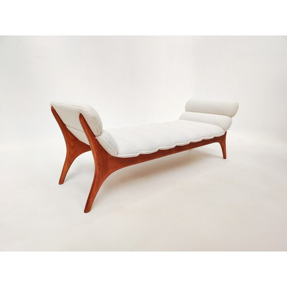 Image 1 of Vintage daybed in wood and fabric, Italy
