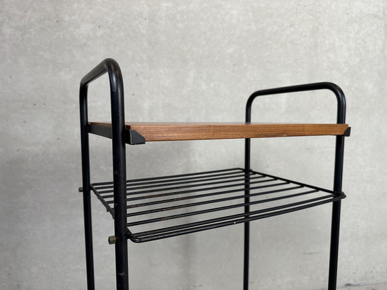 Image 1 of 3x table d'appoint vintage / chariot 70's en teck