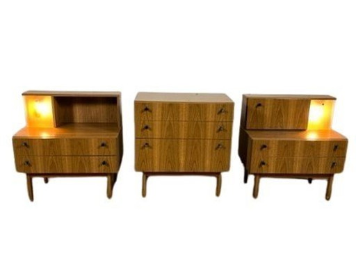 Set of 3 bedside tables DDR