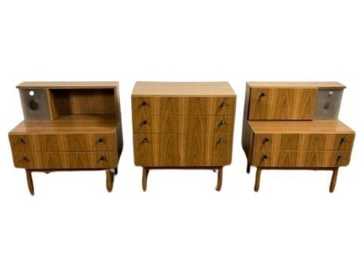 Set of 3 bedside tables DDR