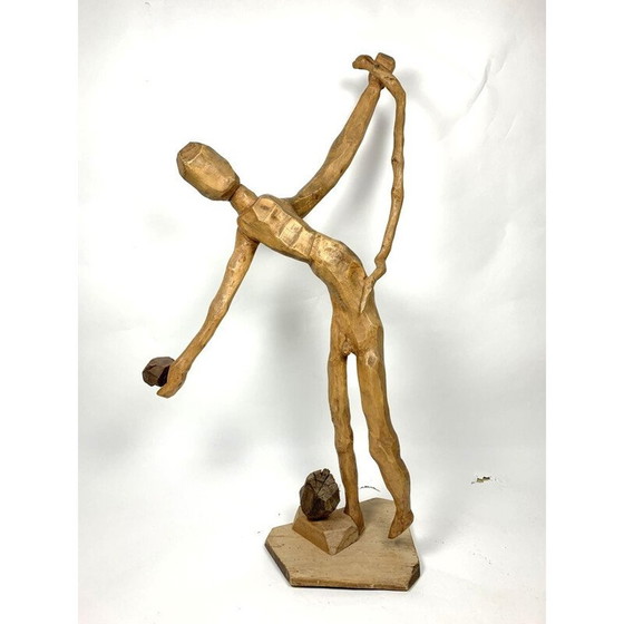 Image 1 of Vintage hand-carved wooden figurine, 1960