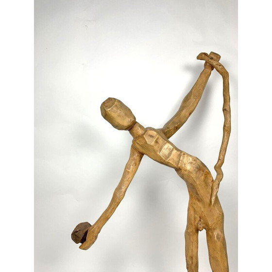 Image 1 of Vintage hand-carved wooden figurine, 1960
