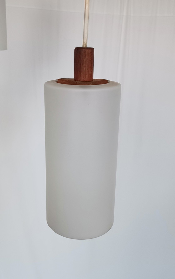 Image 1 of Lampada a sospensione di design danese con tre calici 