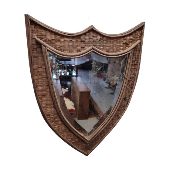 Image 1 of Mirror In The Shape Of A Shield, Early 20th Century