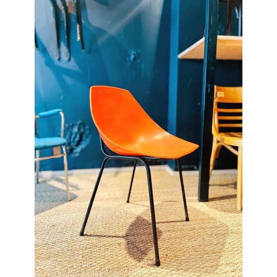 Image 1 of Vintage plastic shell chair by Pierre Guariche for Meurop, Belgium 1970s