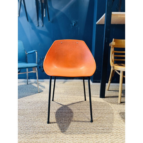 Image 1 of Vintage plastic shell chair by Pierre Guariche for Meurop, Belgium 1970s