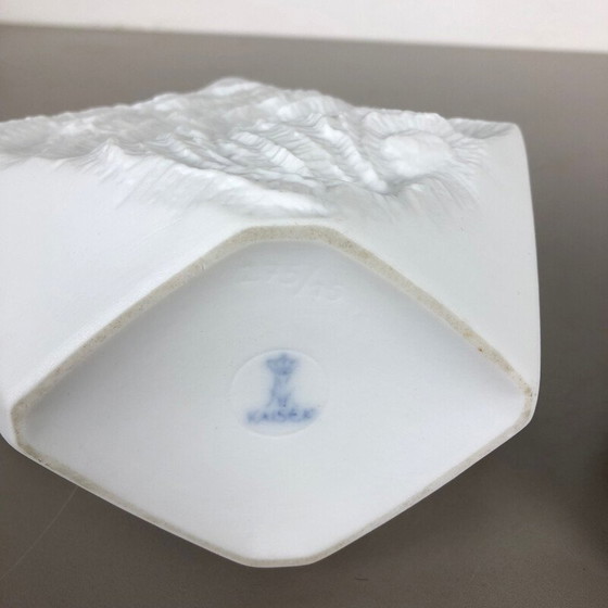 Image 1 of Pair of vintage porcelain vases original OP Art by AK Kaiser, Germany 1970