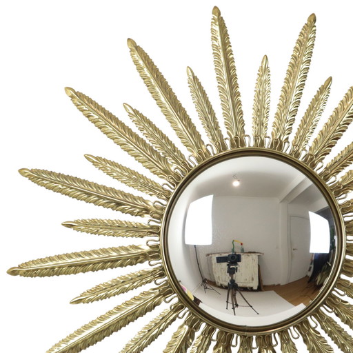 Mid - Century Sun Mirror Deknudt 55Cm