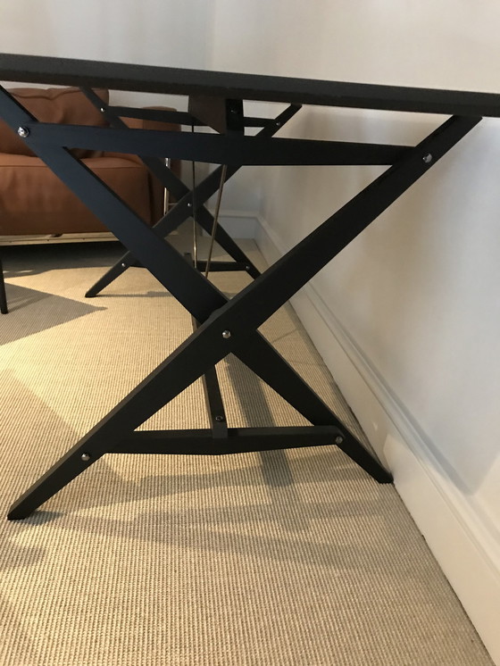 Image 1 of 833 Cassina Cavalletto Table Desk Black stained wood, Franco Albini