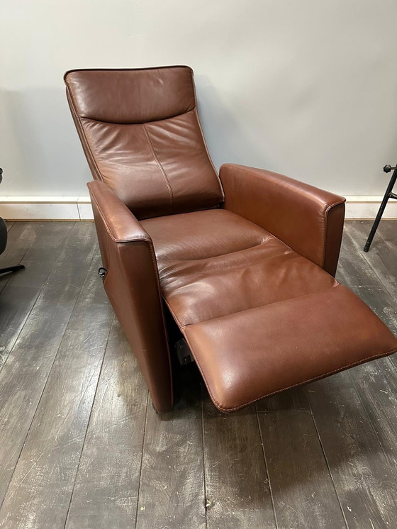 Image 1 of Prominent Leather Chair In Cognac/Brown