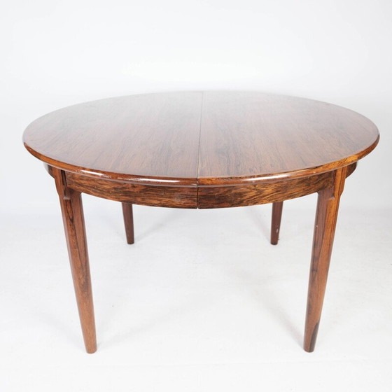 Image 1 of Vintage rosewood table with extension, Denmark 1960