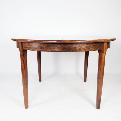 Vintage rosewood table with extension, Denmark 1960