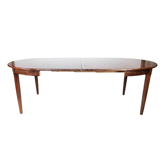 Image 1 of Vintage rosewood table with extension, Denmark 1960