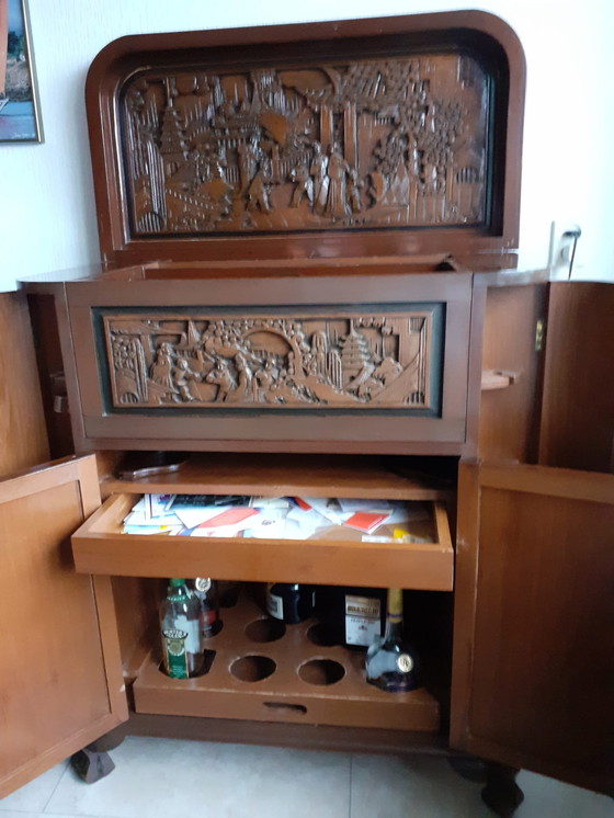 Image 1 of Bar Furniture With Wood Carvings 60th Years