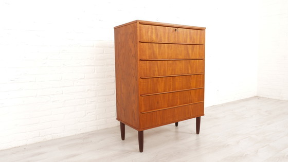 Image 1 of Vintage Danish Chest of Drawers | 6 Drawers | 105 Cm