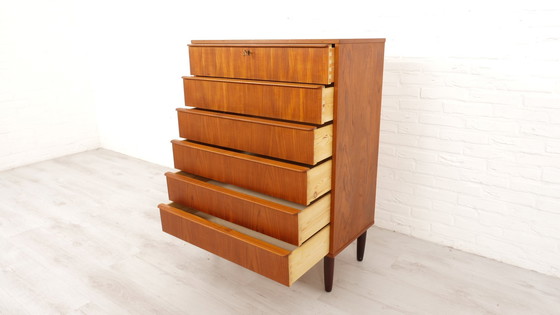 Image 1 of Vintage Danish Chest of Drawers | 6 Drawers | 105 Cm