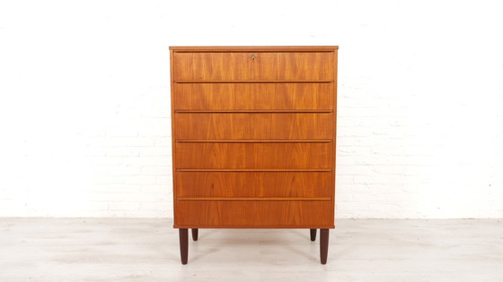 Image 1 of Vintage Danish Chest of Drawers | 6 Drawers | 105 Cm