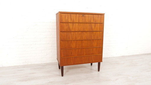 Vintage Danish Chest of Drawers | 6 Drawers | 105 Cm