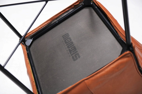 Image 1 of 6 chaises de salle à manger Chaplin vintage en cuir cognac par Gerard van den Berg - Montis