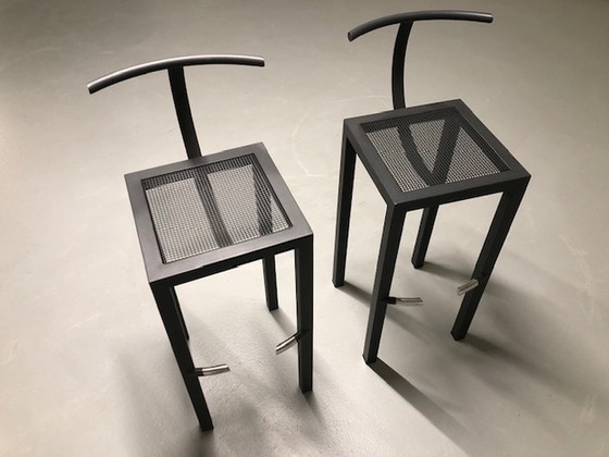 Image 1 of 2x Philippe Starck Sarapis Driade bar stools