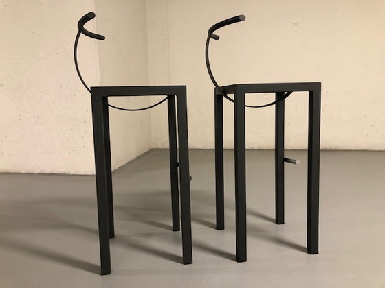 Image 1 of 2x Philippe Starck Sarapis Driade bar stools