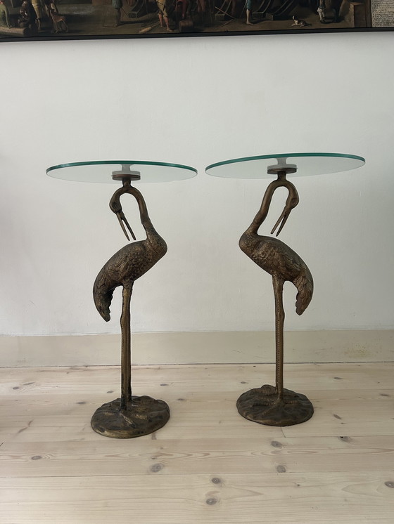 Image 1 of 2x Crane side tables