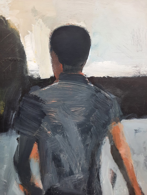 Image 1 of Large Acrylic Painting By Peter Bes - 2006