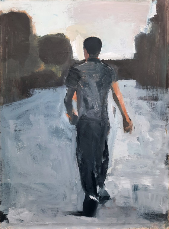 Image 1 of Large Acrylic Painting By Peter Bes - 2006