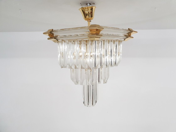 Image 1 of Small chandelier attrb to Bakalowits and Sohne, Austria 1980's