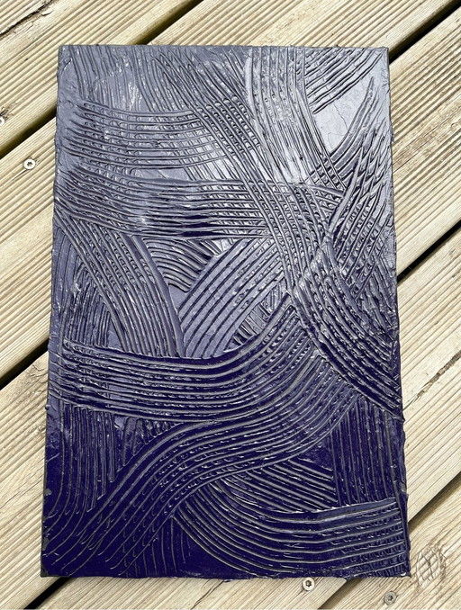 Abstract Prussian Blue - Acrylic By Frédéric Cadiou