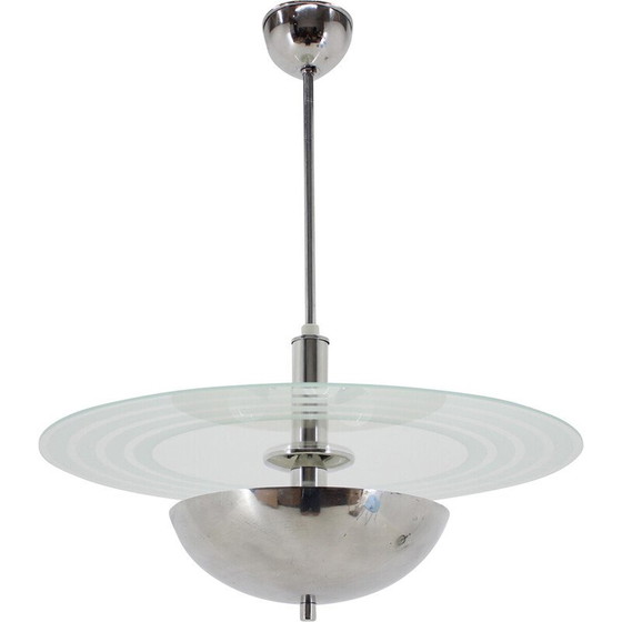 Image 1 of Lampadario Art Déco vintage, Cecoslovacchia 1930