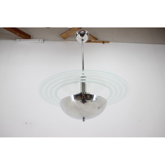 Image 1 of Lampadario Art Déco vintage, Cecoslovacchia 1930