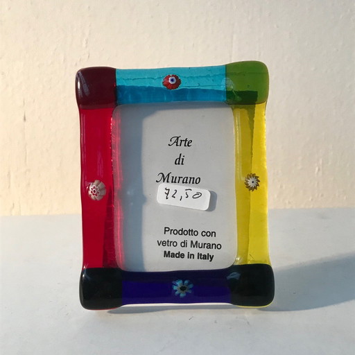 Murano Glass Blown Photo Frame