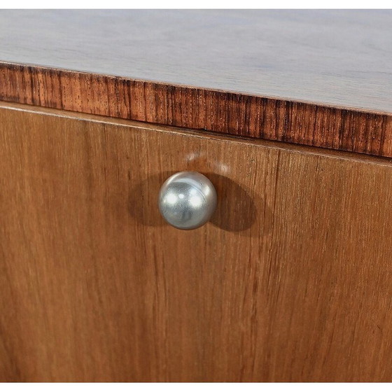 Image 1 of Vintage Art Deco side table in solid walnut, 1930