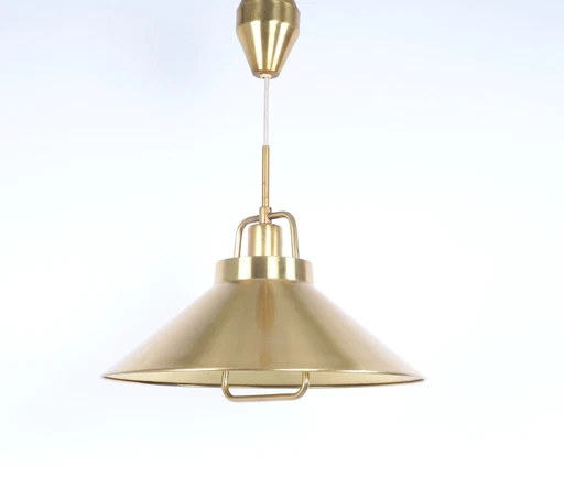 Lampe suspendue Lyfa en laiton P295, 1960s