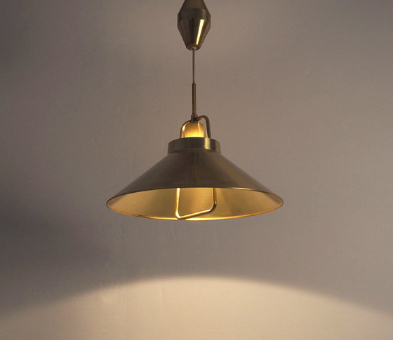 Image 1 of Lampe suspendue Lyfa en laiton P295, 1960s