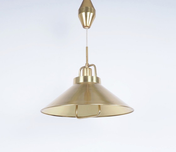 Image 1 of Lampe suspendue Lyfa en laiton P295, 1960s