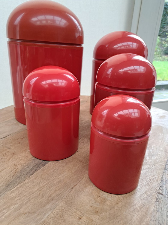 Image 1 of 5x Kartell domed containers