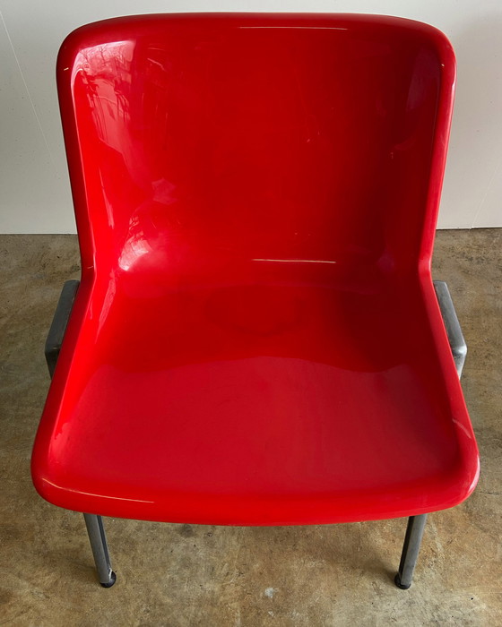 Image 1 of 5xTecno Modus SM 203 stacking chair by Osvaldo Borsani