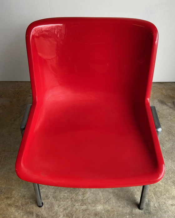 Image 1 of 5xTecno Modus SM 203 stacking chair by Osvaldo Borsani