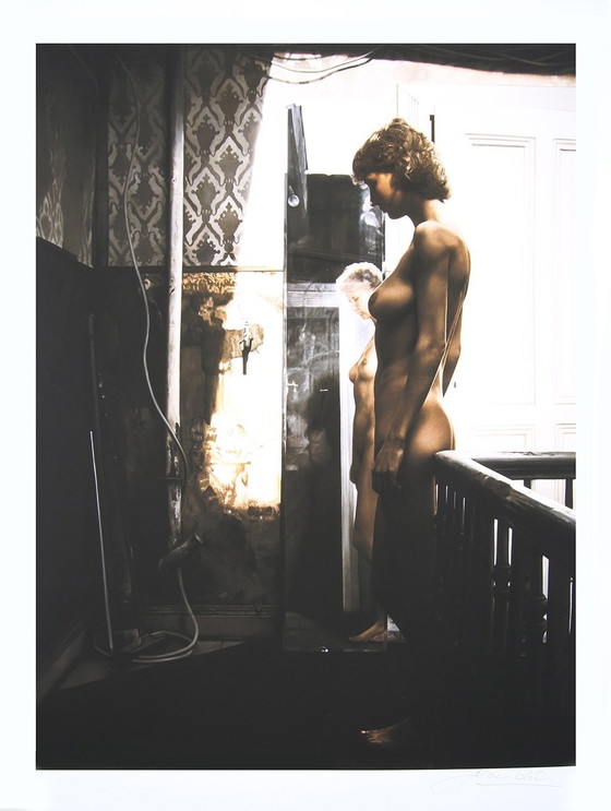 Image 1 of Peter Handel - On Staircase, Giclee Art Print