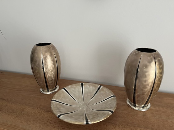 Image 1 of 2x WMF Ikora vase art déco