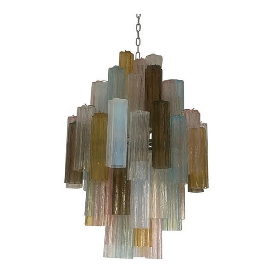 Image 1 of Contemporary Modern "Tronco" Murano Glass Sputnik Chandelier Venini Style