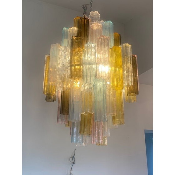 Image 1 of Contemporary Modern "Tronco" Murano Glass Sputnik Chandelier Venini Style