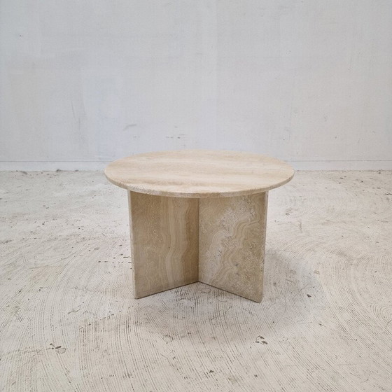 Image 1 of Vintage travertine coffee table, Italy 1980