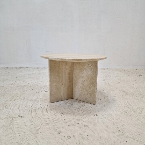 Image 1 of Vintage travertine coffee table, Italy 1980